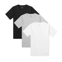 卡尔文·克莱恩 Calvin Klein CK男士T恤短袖打底衫3件装000NB4011E MP1黑白灰（3件装） XL