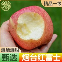 百亿补贴：猗顿农品 正宗山东烟台红富士苹果脆甜新鲜水果净重8.6/4斤整箱
