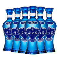 88VIP：YANGHE 洋河 海之蓝 蓝色经典 52%vol 浓香型白酒 375ml*6瓶
