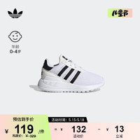 adidas 阿迪达斯 官方三叶草LA TRAINER LITE男婴童经典运动学步鞋 白/黑 25.5(150mm)