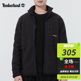 Timberland 外套男秋冬户外运动通勤宽松保暖抓绒衣摇粒绒夹克A44BC A44BC001/黑色 L/180