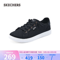 SKECHERS 斯凯奇 时尚休闲帆布鞋114453 黑色/BLK 38.5