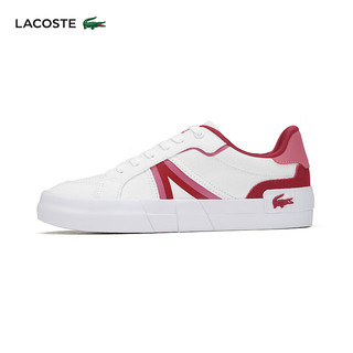 LACOSTE法国鳄鱼女士24年舒适运动休闲鞋|47CFA0001 286/白色/红色 3 /35.5