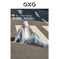 GXG 奥莱 22年男装 奥莱男士春运动潮流字母满印针织束脚裤