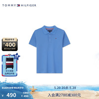 TOMMY HILFIGER24新款春夏童装男珠地肌理休闲简约小绣标短袖POLO衫22805