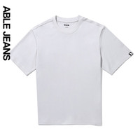 ABLE JEANS 24夏季男士TEE运动街头宽松短袖T恤男881227 浅岩灰 M