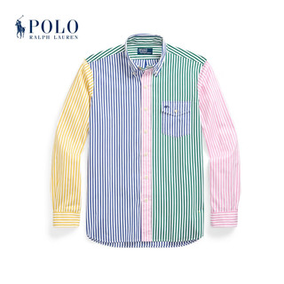 Polo Ralph Lauren 拉夫劳伦 男女同款 24年春经典版棉府绸衬衫RL18098 999-多色 XL