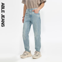 ABLE JEANS【立体锥形裤】24夏季新款男装薄款裤子天缥蓝牛仔裤男 天缥蓝