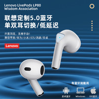 88VIP：Lenovo 联想 LP80蓝牙耳机2023新款无线运动高品质适用苹果华为小米品牌女