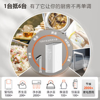 Joyoung 九阳 玲珑 加热净水器家用 600G 厨下式RO反渗透直饮即热一体机过滤器 1.58L/min R1M