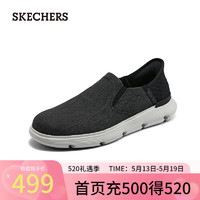 斯凯奇（Skechers）闪穿鞋Silp ins一脚蹬健步鞋男鞋休闲鞋轻便网布鞋205140 黑色/BLK 39.5
