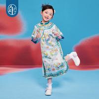 年衣 童装女童旗袍汉服夏装新款新中式国风女孩旗装格格服演出服