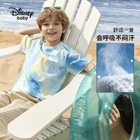 Disney baby 迪士尼男童短袖T恤纯棉针织多彩2024夏装新款儿童半袖上衣夏季