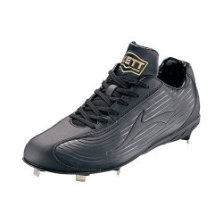 自营zett捷多棒球鞋运动鞋黑色嵌入钉bsr229629cm