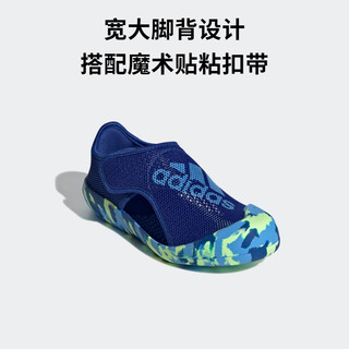 adidas 小浮艇 ALTAVENTURE魔术贴包头凉鞋男小童阿迪达斯轻运动 皇家蓝/蓝/绿 30码