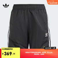 adidas经典运动短裤男大童儿童阿迪达斯三叶草IT7911 黑色 134CM