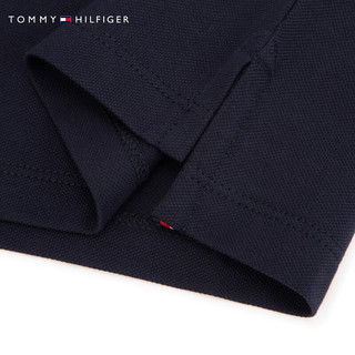 TOMMY HILFIGER24春夏童装男休闲醒目大旗标刺绣短袖POLO衫TH2422633 藏青色654 5/110cm