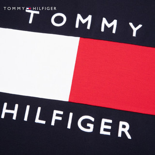 TOMMY HILFIGER24春夏童装男休闲醒目大旗标刺绣短袖POLO衫TH2422633 藏青色654 5/110cm