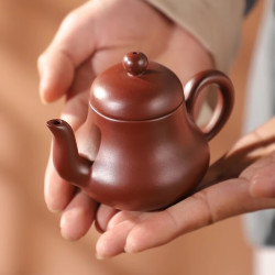 手拉原矿紫砂茶壶150ml礼盒装