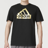 88VIP：adidas 阿迪达斯 LOGO男新款运动训练服圆领休闲短袖T恤II3468