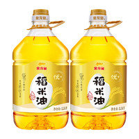 88VIP：金龙鱼 优+ 稻米油3.58L*2桶富含 谷维素 植物甾醇 米糠油食用油