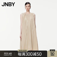 JNBY24夏连衣裙修身圆领无袖5O5G14450 250/卡其 L