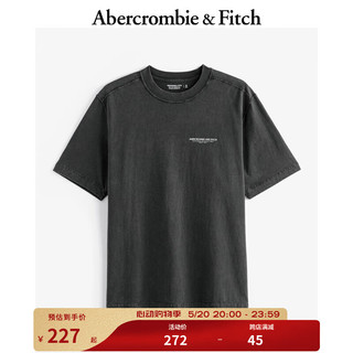 ABERCROMBIE & FITCHAF男装 24春夏新款复古风经典Logo款宽松T恤短袖KI123-4160