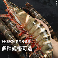 88VIP：首鲜道 黑虎虾超大新鲜大虾老虎虾 1000g