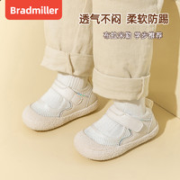 88VIP：BradMiller 布拉米勒 女宝宝凉鞋夏季网面小童透气软底1一2岁3婴儿鞋子春秋女宝学步鞋