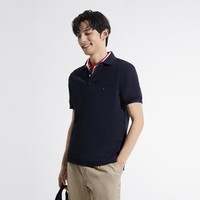 TOMMY HILFIGER 春夏男装纯棉简约绣标合身版短袖POLO衫01900