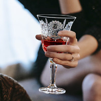 Glass 高斯 捷克高级进口水晶红酒杯设计感欧式风轻奢风香槟杯高档高脚杯家用 红酒杯 220ml