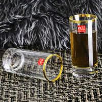 Glass 高斯 意大利进口水晶玻璃威士忌酒杯啤酒杯洋酒杯果汁杯酒具 真金水杯（单只） 330ml