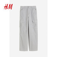 H&M HM女装裤子夏季美式辣妹户外机能通勤宽松工装裤1159410