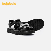 88VIP：巴拉巴拉 儿童凉鞋女童鞋子夏季沙滩鞋时尚公主鞋洋气文艺风小皮鞋