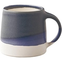 KINTO 日本进口陶瓷马克杯 手冲咖啡杯 复古杯 送礼杯子 耐热 简约时尚 藏青色×白色 320ml