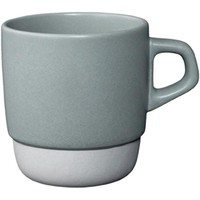 KINTO 日本进口陶瓷马克杯 手冲咖啡杯 复古杯 送礼杯子 耐热 简约时尚 灰色堆叠马克杯 320ml