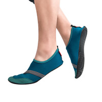 FITKICKS 室内运动鞋懒人居家瑜伽鞋户外沙滩休闲鞋 海军蓝M码 M码（42-43）