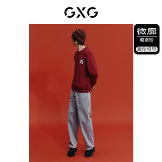 GXG奥莱 新年系列红色绣花卫衣男士 24年春季 红色 185/XXL