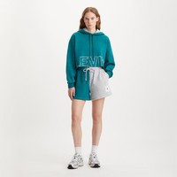 Levi's 李维斯 女士拼色休闲针织宽松短裤抽绳罗纹