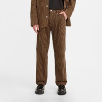 Levi's 李维斯 Red先锋系列春季男士棕色条纹中腰时尚牛仔裤