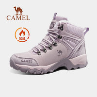 88VIP：CAMEL 骆驼 登山鞋防水防滑女士冬季高帮加绒保暖户外运动男徒步雪地靴子