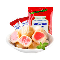 88VIP：UHA 悠哈 特浓牛奶糖草莓味120g*1袋喜糖夹心糖果零食小吃休闲食品