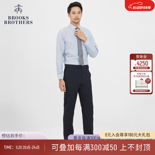 布克兄弟（BrooksBrothers）男士经典款棉羊毛修身纯色商务西裤长裤 4004-藏青色1 32/32