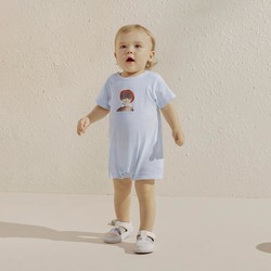 YeeHoO 英氏 婴幼童（66-90）短袖连体衣夏季