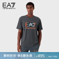 EMPORIO ARMANI EA7男士双色标识logoT恤衫