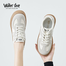 Walker Shop 奥卡索 WalkerShop小白鞋女鞋德训鞋2024新款百搭复古运动休闲鞋厚底板鞋