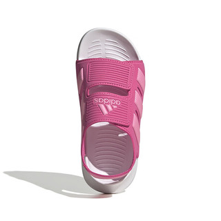 阿迪达斯 （adidas）夏童鞋男女中童露脚趾沙滩鞋运动凉鞋 ID2838 洋红 30.5码 