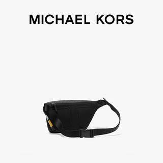 MICHAEL KORS迈克高仕 Rivington 男士老花拼色胸包腰包斜挎包 黑色/白色/黄色 001 NS