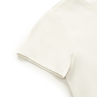 歌莉娅 春季  休闲短袖T恤  1C3J0B01A 05W米白 155