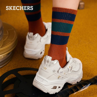 斯凯奇（Skechers）熊猫鞋女士休闲鞋厚底增高老爹鞋运动896155/11977 896155-乳白色/OFWT 38